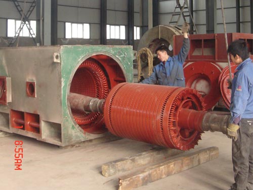 大直流維修_2800KW電機解體、抽芯